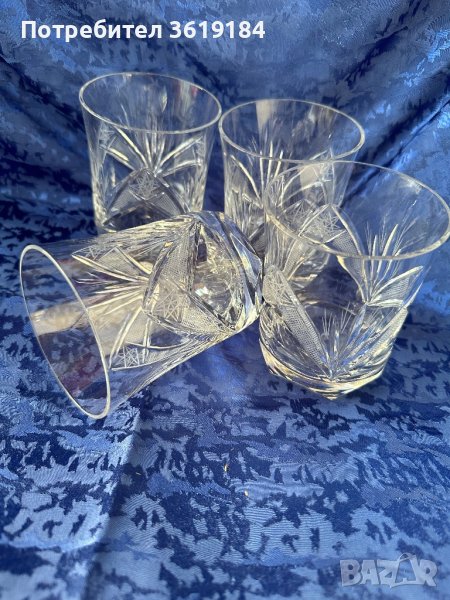 Чешки кристални чаши за уиски, снимка 1