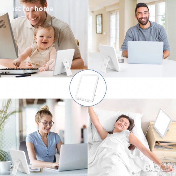 LED терапевтична лампа със сензорно управление, 5 нива на яркост и 6 нива таймер, снимка 1