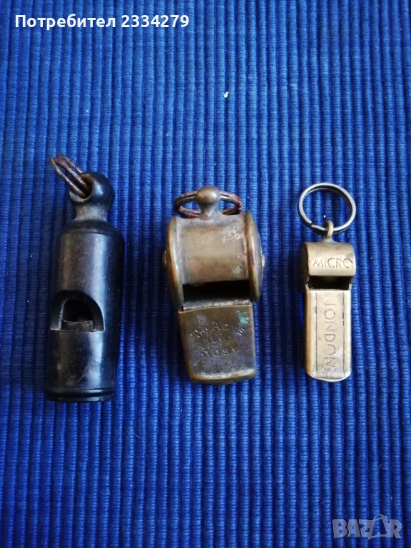 Стари полицейски, военни и съдийски свирки. , снимка 1