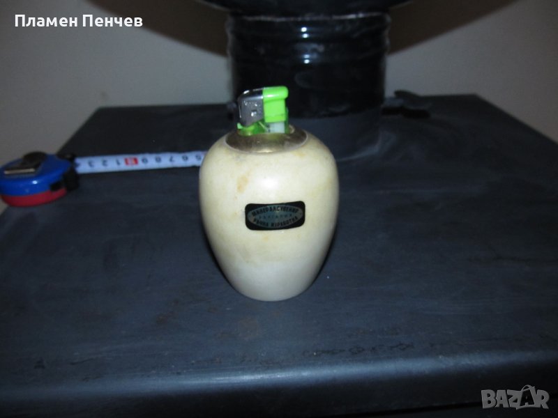 Мраморна декоративна поставка за запалка, снимка 1