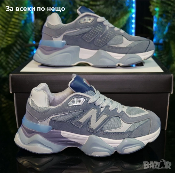 New Balance 9060 сиво и тъмносиньо  Дамски Маратонки С Кутия👟Дамски Спортни Обувки Код S74, снимка 1