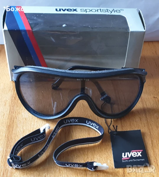 Използвани Панорамни слънчеви очила UVEX SNOSUN - Черни, снимка 1