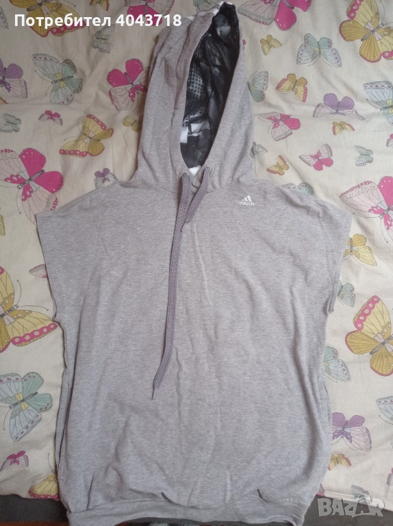 Мъжка тениска без ръкави с качулка Adidas , снимка 1