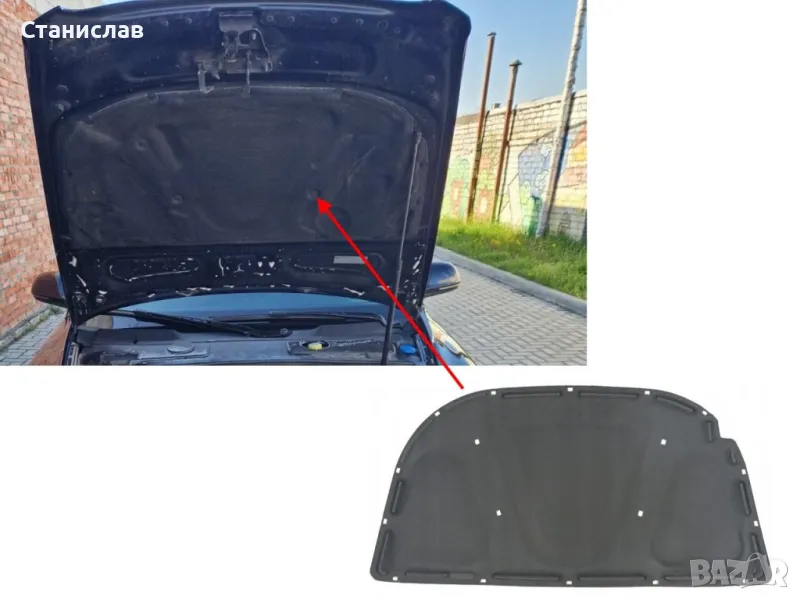 Audi A6 C6 изолация за преден капак, снимка 1
