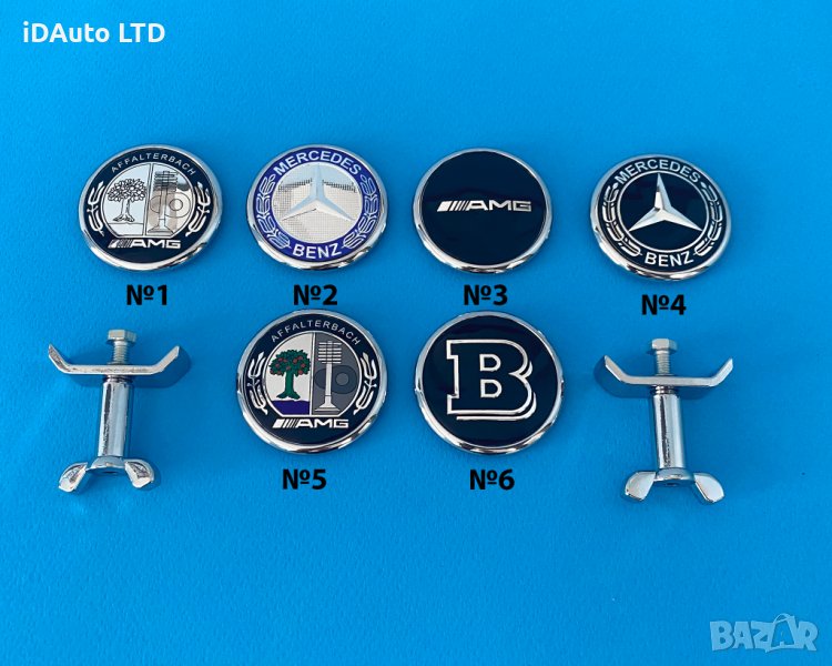 Емблема Mercedes Benz, метална тапа, мерник, мерцедес, w211,w220,w203, снимка 1