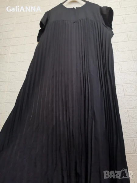 НОВА ДЪЛГА ЕФЕКТНА ПЛИСИРАНА РОКЛЯ 4XL-6XL, снимка 1