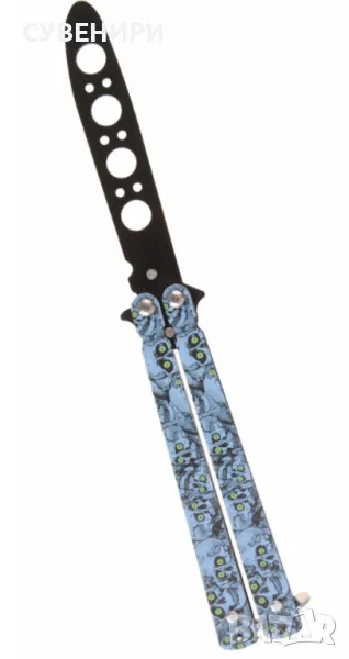 Тренировъчен джобен нож тип пеперуда , снимка 1