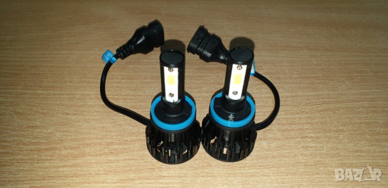 Лед системи H11 72w, 8000 lm, 6500K COB чипове, снимка 1
