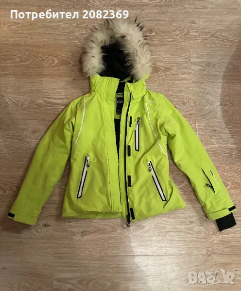 Дамско яке с естествен косъм СМP, снимка 1