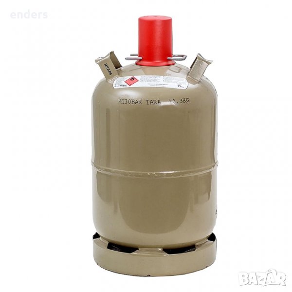 11 кг. газова бутилка за битова газ с ъглов кран, снимка 1