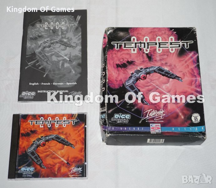 PC Игра Tempest 2000 (PC, 1996) BIG BOX, снимка 1