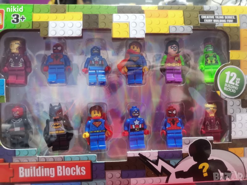 12 фигурки за Лего конструктор Marvel Avengers за игра и украса на торта пластмасови, снимка 1