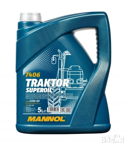 Масло MANNOL Traktor Superoil 15W40 5л, снимка 1