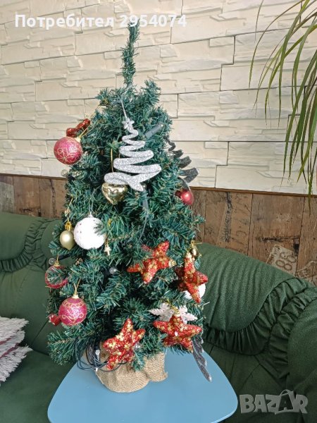 Коледна светеща елхичка 80см -40лв, снимка 1