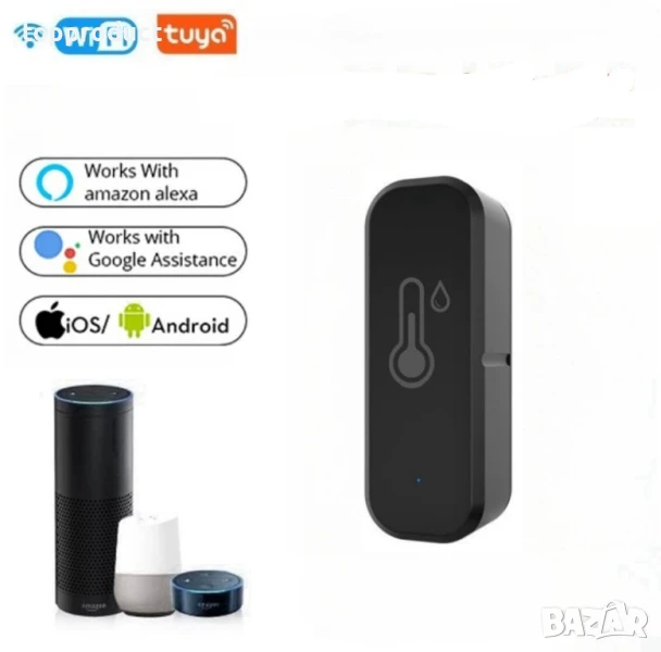 Смарт термометър с влагомер , снимка 1