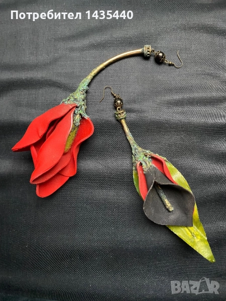 Обеци от серията “Тайната градина” на дизайнерката Анелия Милчева, снимка 1