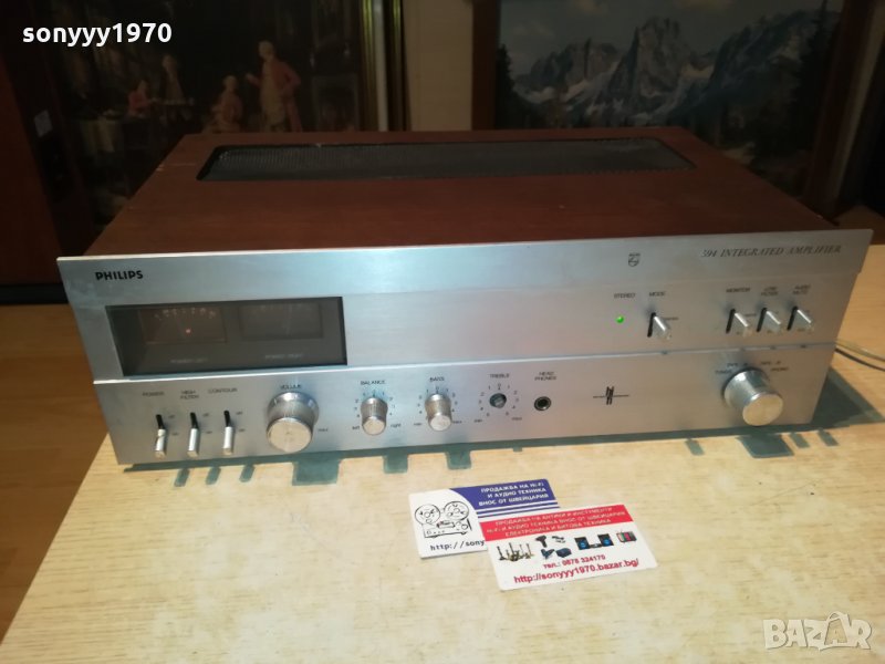 philips stereo amplifier-made in holand-внос switzweland, снимка 1