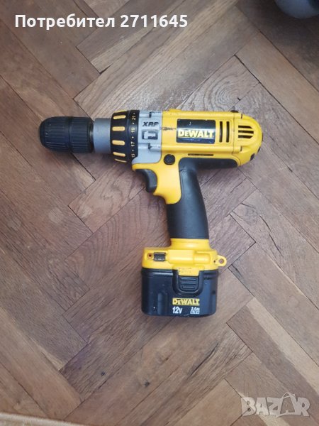 DeWalt винтоверт ударен за бетон , с нова батерия, снимка 1