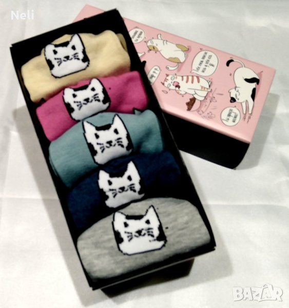 Чорапки с котета в Кутия, снимка 1