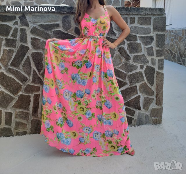 Промо днес!!!Изящна цикламена рокля за повод🔝🔝🔝 Единствена бройка , снимка 1