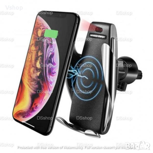 Безжично зарядно за телефон 10W Fast Wireless Charger S5, снимка 1