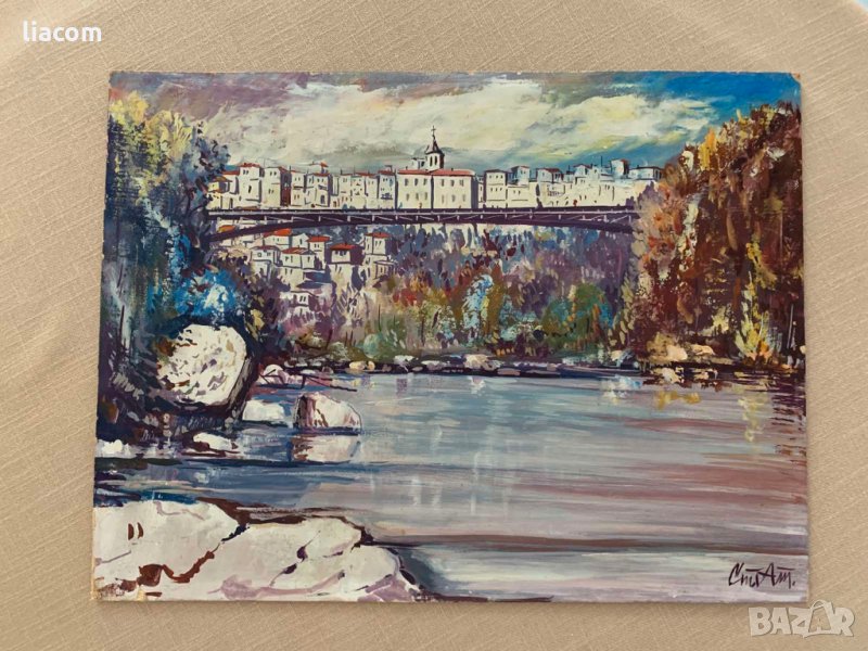 СТОЯН АТАНАСОВ масло В. Търново, снимка 1