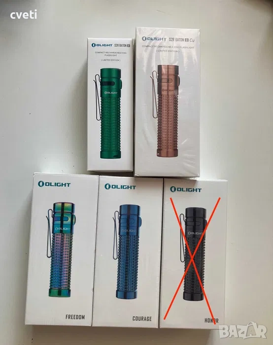 Olight S2R Baton лимитирана серия от титан, titanium, снимка 1