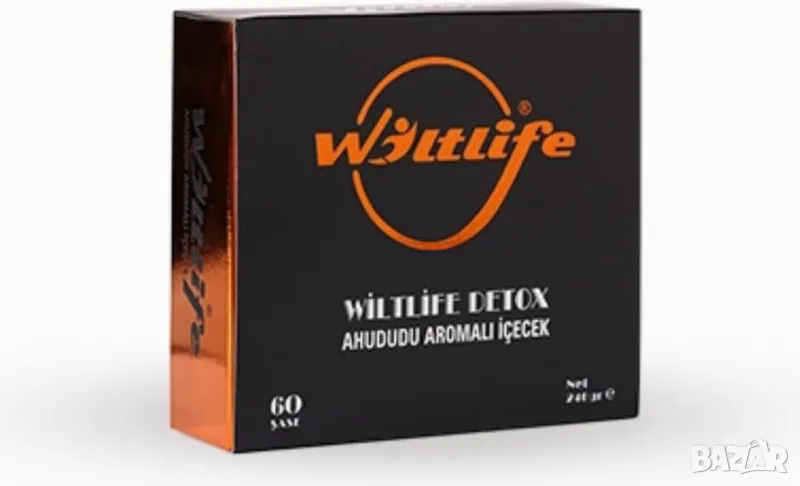 Wiltlife Detox чай за отслабване - 60 сашета детокс, снимка 1