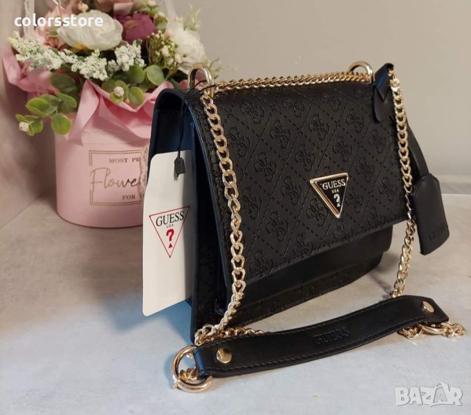 Луксозна Черна чанта Guess/SG38GE, снимка 1