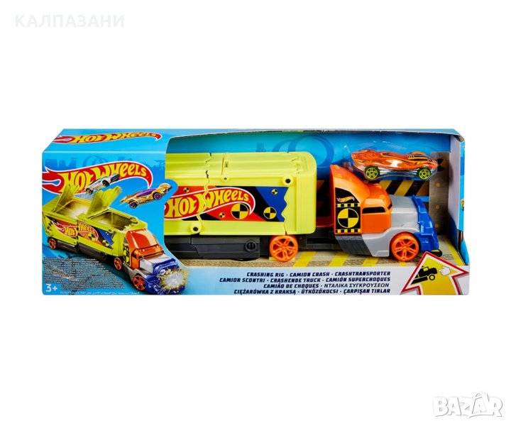 Hot Wheels - Камион за катастрофи с количка, снимка 1