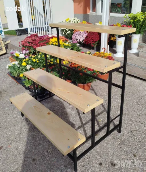  Метални основи на стълби за цветя, снимка 1