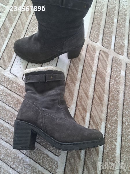 Топли боти естествен велур 37номер, снимка 1