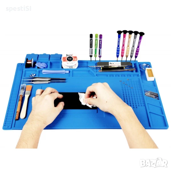 Силиконова подложка за запояване, топлоустойчива и антистатична  - КОД 2546, снимка 1