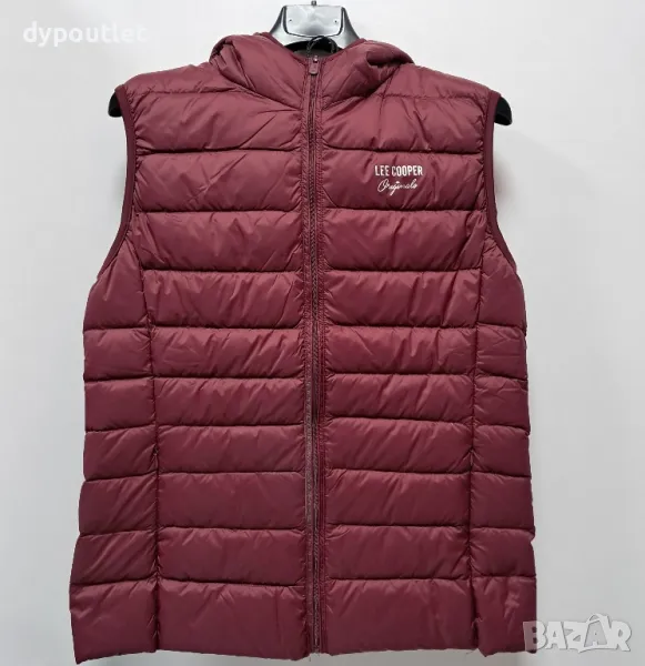 Дамски елек с гъши пух Lee Cooper Hlite Gilet, Burgundy, размери - M ., снимка 1
