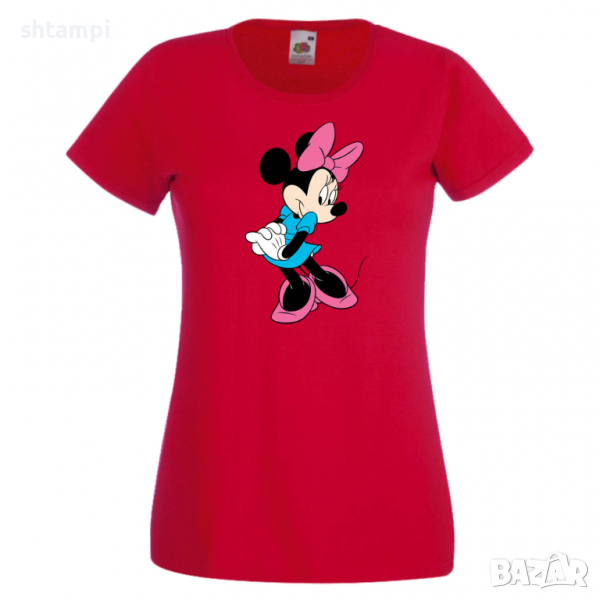 Дамска тениска Minnie Mouse 7 Подарък,Изненада,Рожден ден,, снимка 1