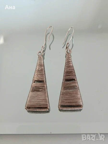 красиви сребърни обеци , снимка 1