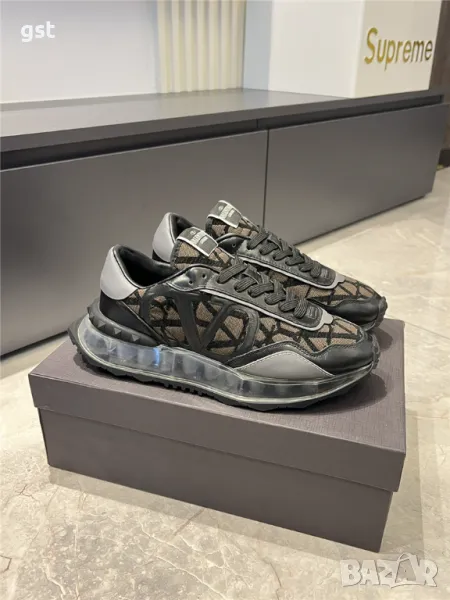 Rare Valentine Calfskin Дизайнерски Маратонки Унисекс Мъжки дамски кецове , снимка 1