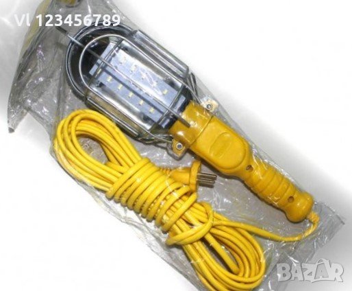 Лампа подвижна работна 5 м кабел 50 ВАта ЛЕД, снимка 1