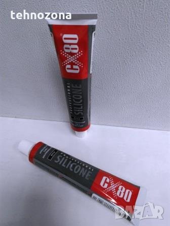 Професионален термоустойчив черен силикон, CX-80 туба 80 мл, снимка 1