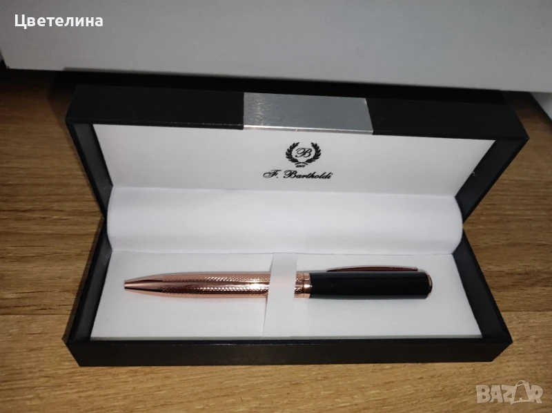 Метална химикалка OLIMP с медни акценти в кутия, снимка 1