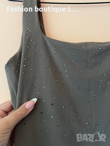 Еластични боди с камъчета отпред и отзад и подплата,за да не прозира. S / M размер ❤️❤️❤️❤️❤️❤️, снимка 3 - Бельо - 52235164