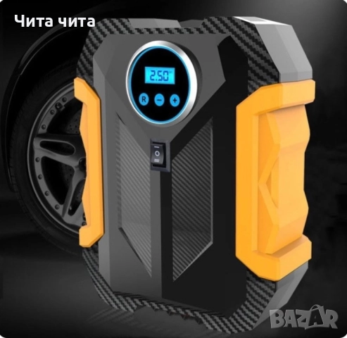 Автомобилна портативна въздушна помпа с безжичен цифров дисплей, снимка 3 - Друга електроника - 52620450