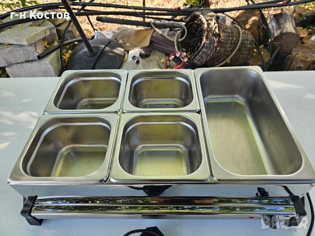 Толо Бен-мари със сух нагревател отдолу 1бр. гастронорми 1/3-10см. дълбочина , снимка 5 - Обзавеждане на кухня - 51824772