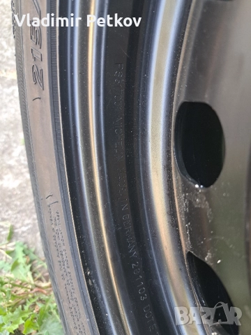 Продавам резервна гума за Пежо 407!Размер 215 55 17!Никакви следи от употреба., снимка 10 - Гуми и джанти - 51614399