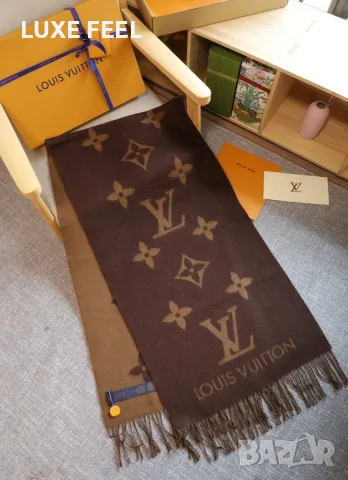 Louis Vuitton ✨ Кашмир ✨ Дамски Шалове, снимка 13 - Шалове - 56242267