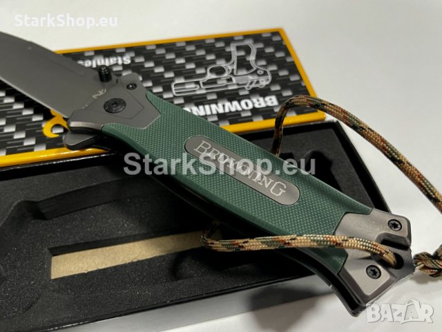  Сгъваем нож Browning Green 346, снимка 3 - Ножове - 38417393