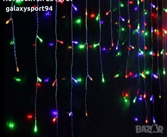 Мини Завеса 3м х 2м водопад Син Цвят Водопад 2022г Зима ЛЕД модел, снимка 4 - Лед осветление - 38811047