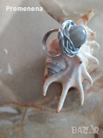 Пръстен с естествен камък, снимка 13 - Пръстени - 47558914