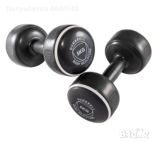 Чифт Дъмбели по 5кг, снимка 4 - Фитнес уреди - 52353593