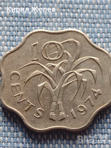 Монета 10 cent 1974г. SWAZILAND много красива за КОЛЕКЦИЯ 41110, снимка 2 - Нумизматика и бонистика - 42803343